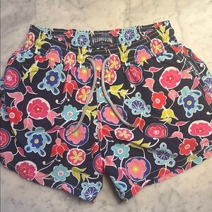 Vilebrequin Red and Pink Swim Athletic Shorts